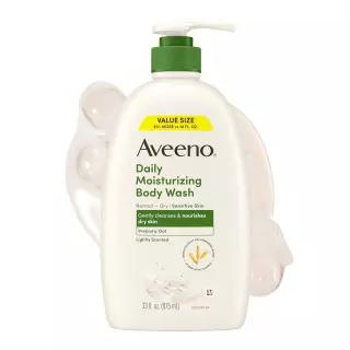 Aveeno 데일리 모이스처라이징 바디 워시, 가벼운 향, 100ml(33온스) 446982