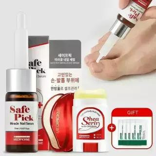  문제성 손발톱버블 영양제 [약국판매동일] 메디픽미 세이프픽 미라클 네일세럼 17ml 문제성 발톱 강화제& 풋케어 핫템
