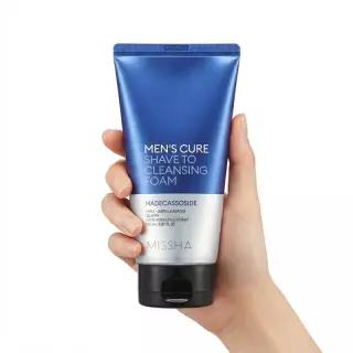 미샤 맨즈큐어 쉐이브 투 클렌징 폼 150ml 2개입 남성 면도 세안제