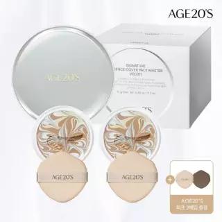 AGE20'S [에이지투웨니스] 시그니처 에센스 커버 팩트 마스터 벨벳 케이스1+리필2) SPF50+ PA++++)
