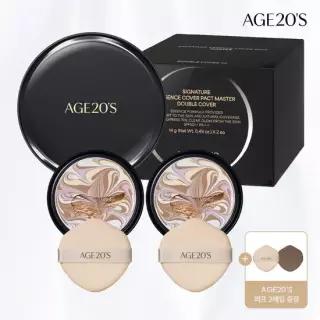 AGE20'S [에이지투웨니스] 시그니처 에센스 커버 팩트 마스터 더블커버 케이스1+리필2) SPF50+ PA++++)