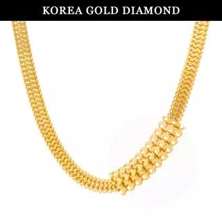 [한국금다이아몬드] 순금 목걸이 24k 금 여자 뉴맵시 체인 37.5g