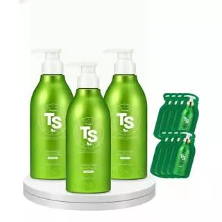 [3pack] 프리미엄TS샴푸 세트 (500g X 3개+TS샴푸파우치 6g X 8개)