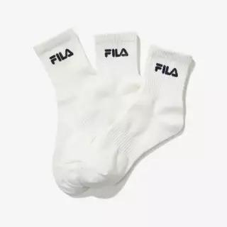 FILA 공용 에센셜 중목 3번들 FS261SC01X009 화이트 40B1030203 191