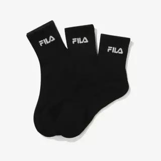 FILA 공용 에센셜 중목 3번들 FS261SC01X009 블랙 40B1030207 001