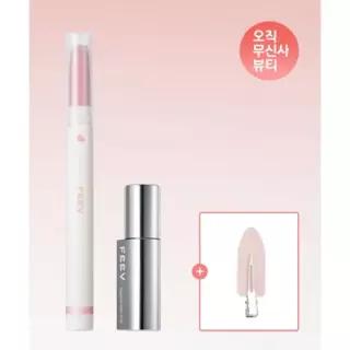 매장정품 FEEV [SET/헤어핀 증정] 바운시 립 라이너+글램드롭