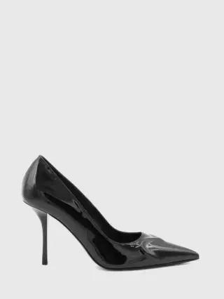 25FW 알라이아 뮬 슬리퍼 AA3E089CK168 999 Black
