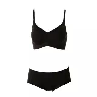 블랙 노와이어 빵빵이 소프트 심리스 브라팬티세트 VBRS930VPTS930