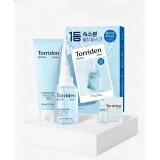 TORRIDEN [SET] 다이브인 저분자 히알루론산 세럼 50ml+크림 80ml+다이브인 마스크 10매 (+다이브인 토너 5
