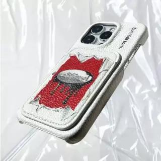 (국내매장정품) BLAMESTUDIO White Archive Logo Leather Case B57 111906