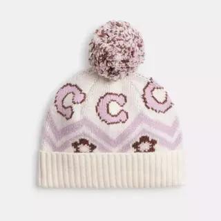 코치 여성 Fair Isle Print 비니 CCW04 CAH