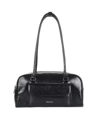닉앤니콜 [문가영 착용]NICOLE POCKET 가죽 BAGUETTE BAG BLACK