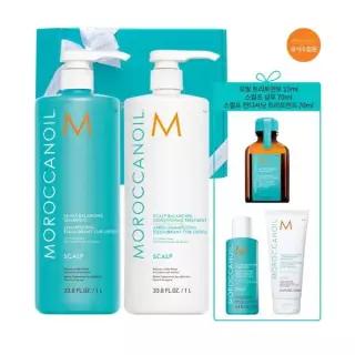 모로칸오일p 스칼프 밸런싱 샴푸컨디셔너 1000ml 세트 두피 케어 여행용 증정 S1000SET 462495