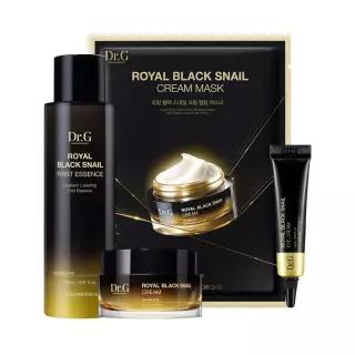 [선물세트/탄력]닥터지 로얄 블랙스네일 스페셜 세트 (에센스165ml+크림50ml+아이크림10ml+마스크팩1ea)