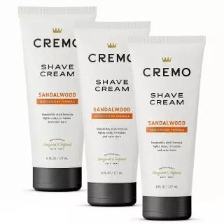 Cremo Sandalwood Shave Cream, Astonishingly Superior Ultra-Slick Shaving Cream for Men, Fights Nicks