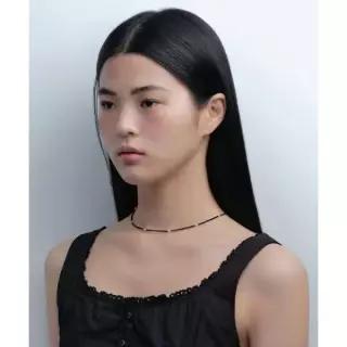 무신사스탠다드 MUSINSA STANDARD WOMAN 우먼즈 크리스털 비즈 네크리스 [블랙]MEEAN7A60-BK 173517