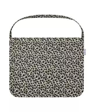이미스 EMIS LEOPARD CORDUROY ECO BAG-WHITE