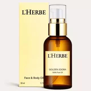 NEW 르에르베 골든 호호바오일 100% 천연 냉압착 비정제 퓨어 보습 효능 50ml