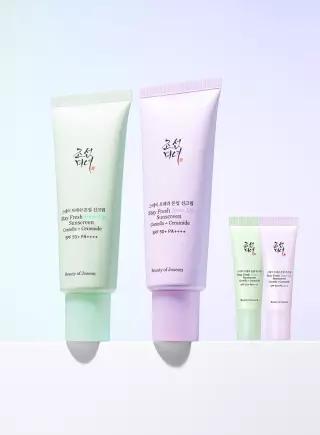 조선미녀 스테이프레쉬 톤업 선크림 50ml (퍼플/그린) SPF50+ PA++++ (+톤업 10ml 동일컬러 각 증정) 10304