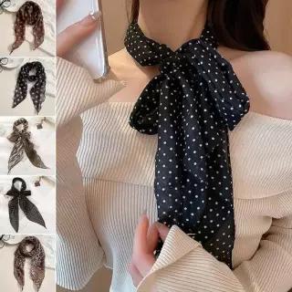 여성 쉬폰 쁘띠스카프 패션소품 가방끈장식 머플러 쁘띠스카프 마그네틱스카프 롱스카프