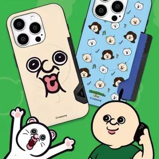18프로 빵빵이 맥세이프 카드 호환 범퍼케이스 폰케이스 수납 2장