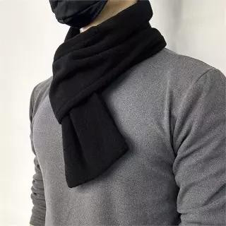 남성 숏 머플러 따뜻한 클래식 부드러운 겨울 방한 목도리 가벼운 외출용 학생 부들부들 솔리드 고정형