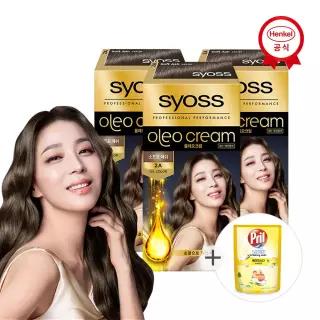 새치염색약 올레오 x3개 2A 소프트애쉬_300g증정