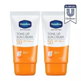 바세린 톤업 선크림 SPF50+ PA+++ 50ml 2개
