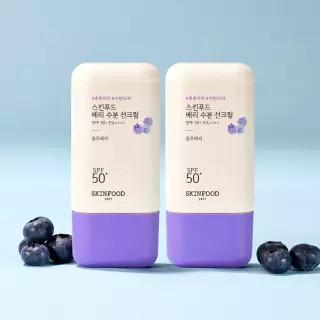 스킨푸드/2개 베리 수분 선크림 SPF50+ PA++++ 1030426