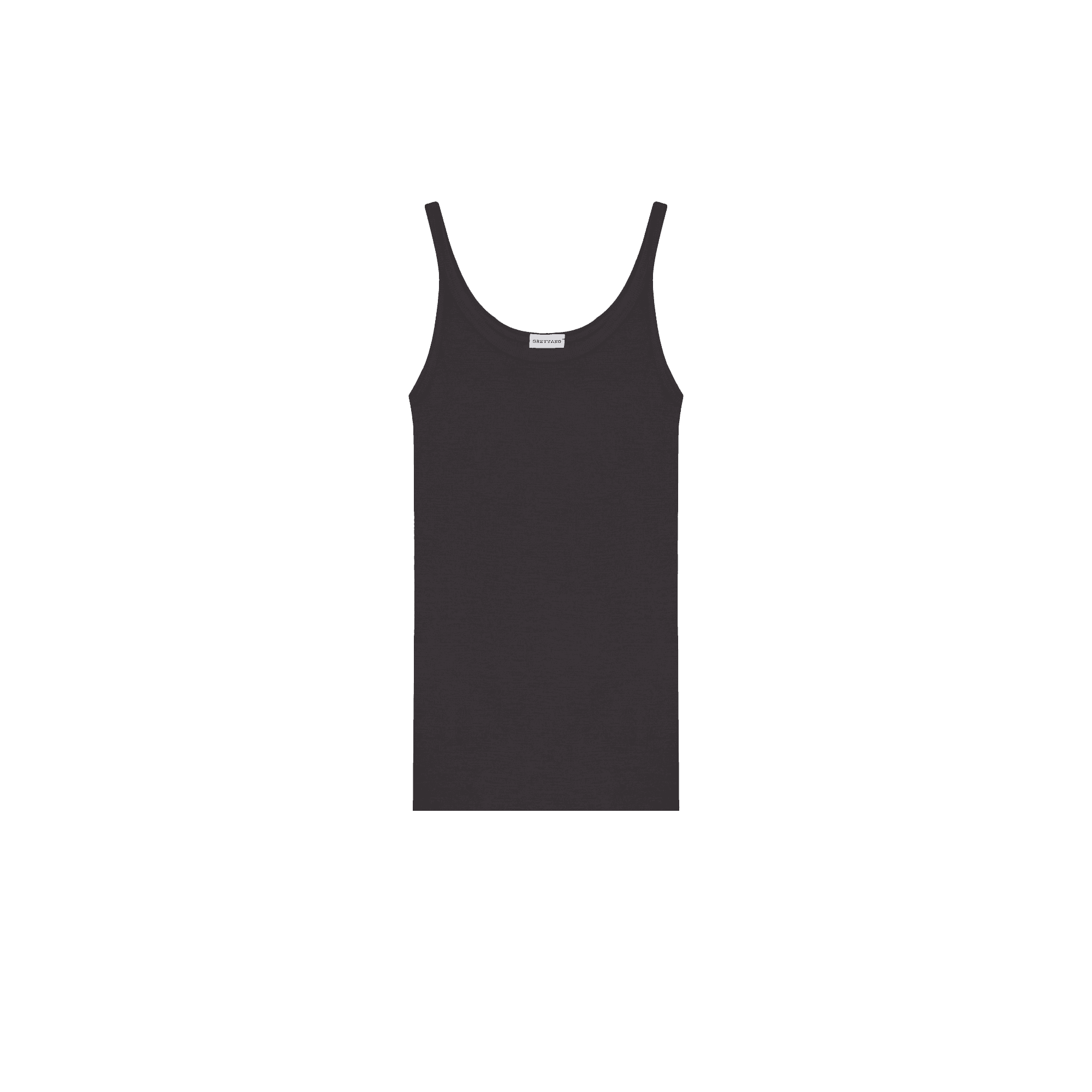 WOOL SLEEVELESS CHARCOAL