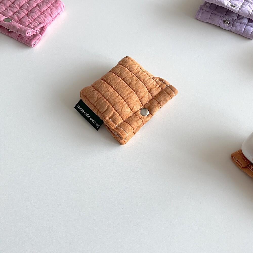 패딩 황토 에어팟 케이스
