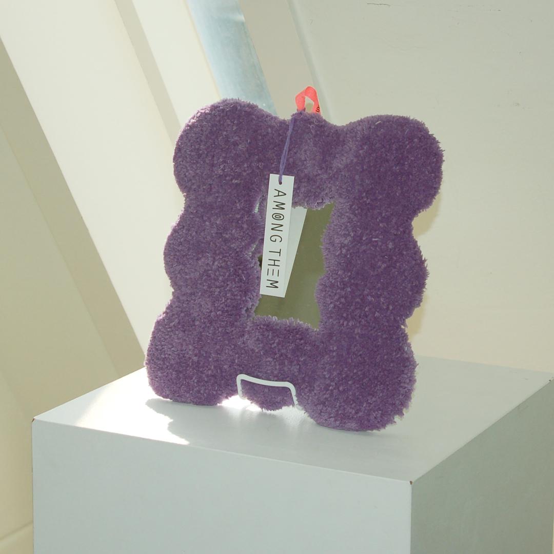 Bubble - violet  (핸드메이드 터프팅 거울)
