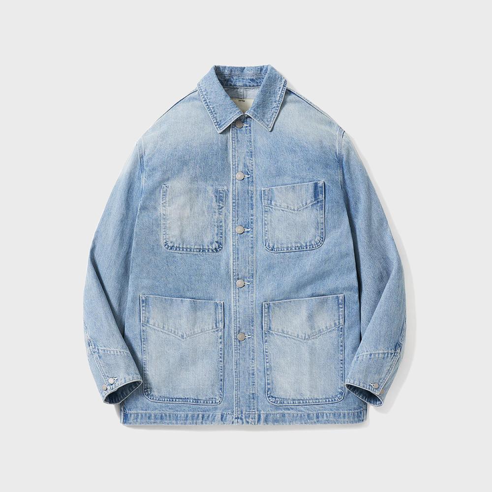 Denim Work Jacket - Light Blue