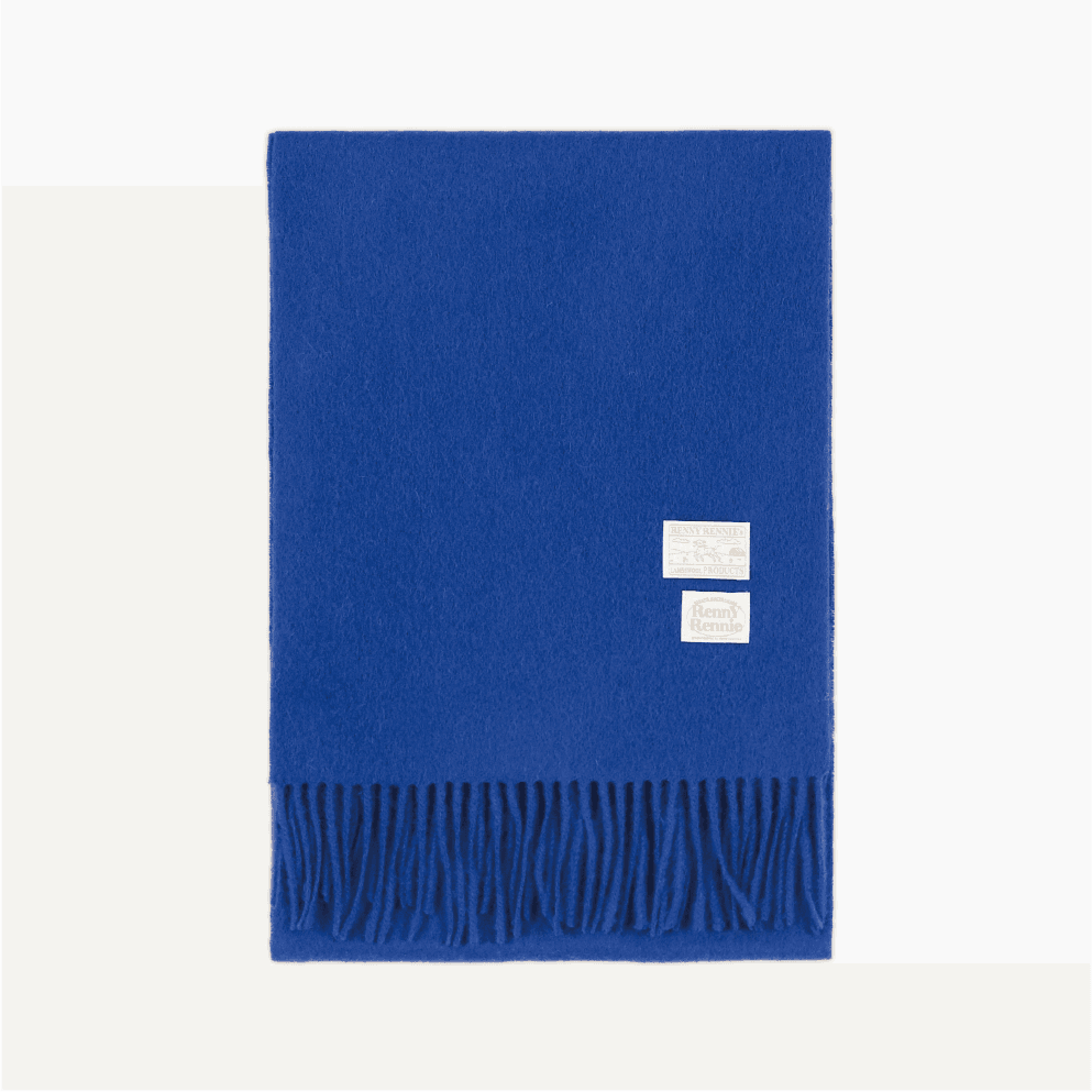 프리미엄 퓨어 울 100 머플러 [ ROYAL BLUE ] (M001RB)