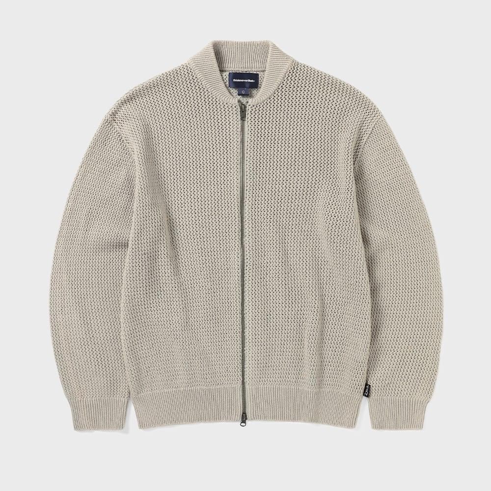 Net Knit Jacket Beige