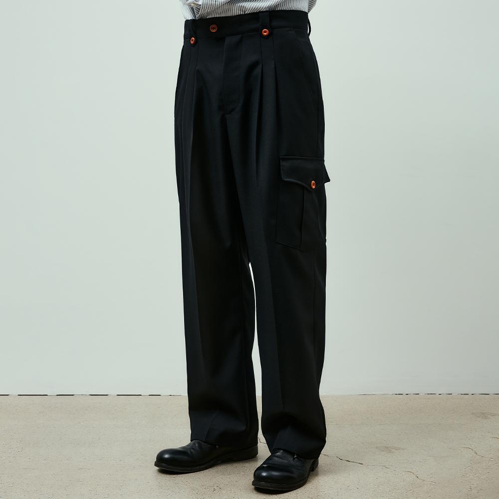 cargo pocket trouser black