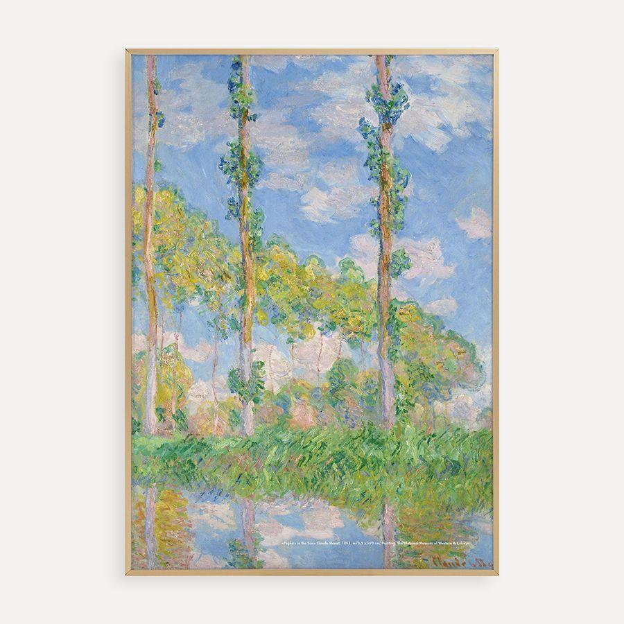 Poplars in the Sun 클로드 모네 아트프린트