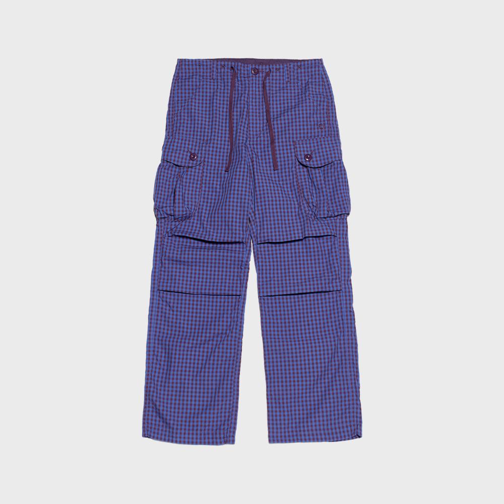 HS Parachute Cargo Pants_Purple Check