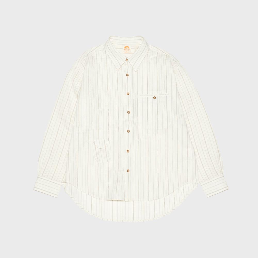 HS Travel Shirt_Beige Stripe