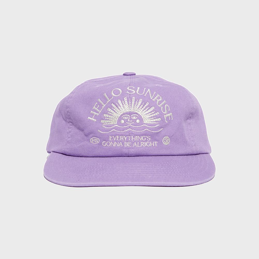 Washed HS Arch Logo 6Panel Cap _Lavender Pink