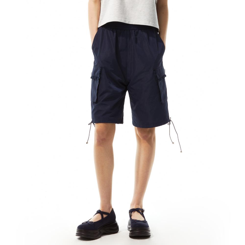 LACE POCKET BANDING SHORTS (NAVY)