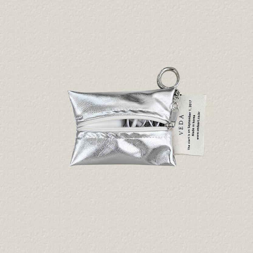 베다 파우치 미니 키링_실버_Veda pouch mini keyring [Silver]