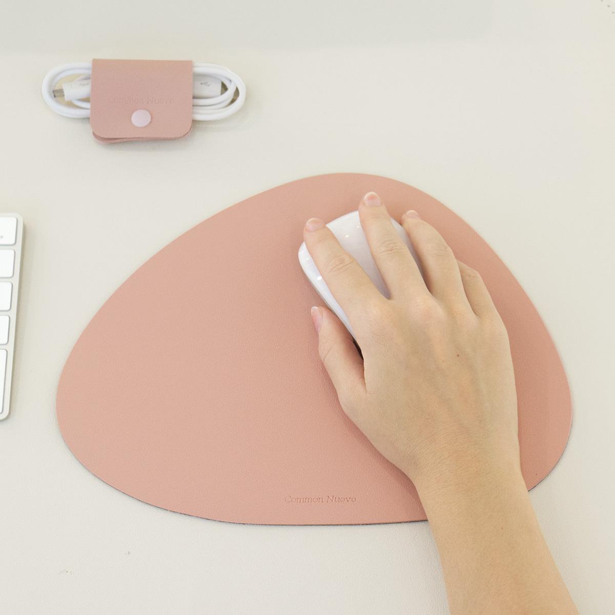 누보 마우스패드 leather mouse pad (Candy Pink)