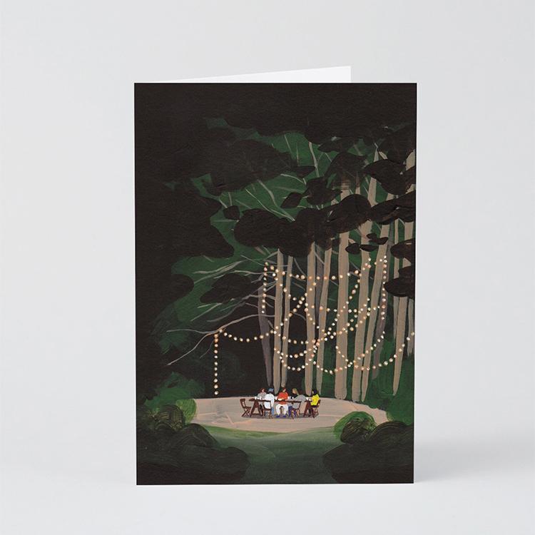 Dinner In The Forest_ Art Card