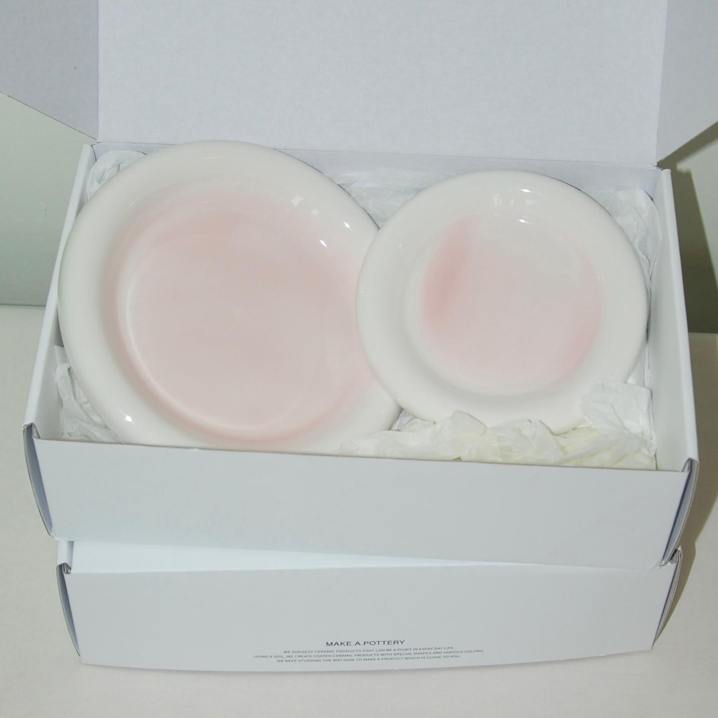 [선물포장] ring plate (s, m) set