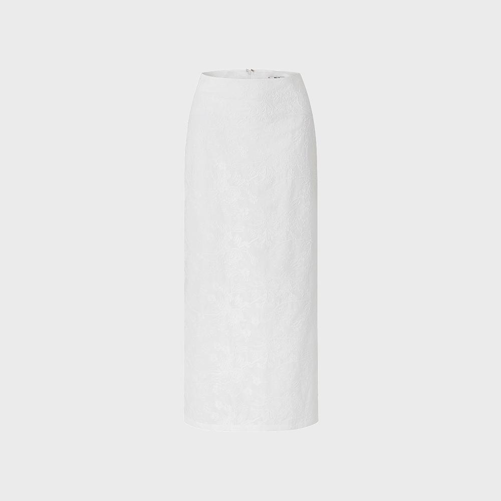 EMBROIDERY COTTON LONG SKIRT