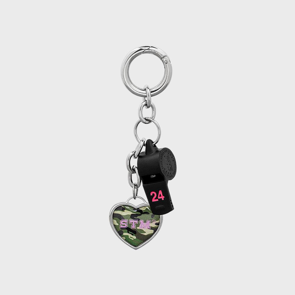 NO.552 [BLACK PINK] 24 COLOR WHISTLE KEY RING