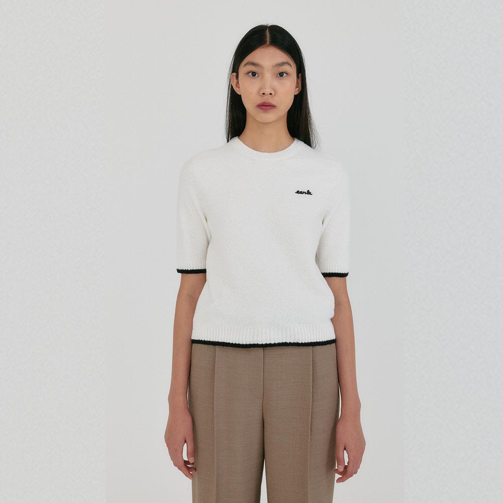ZINGKY Half Sleeve Knit - Ivory