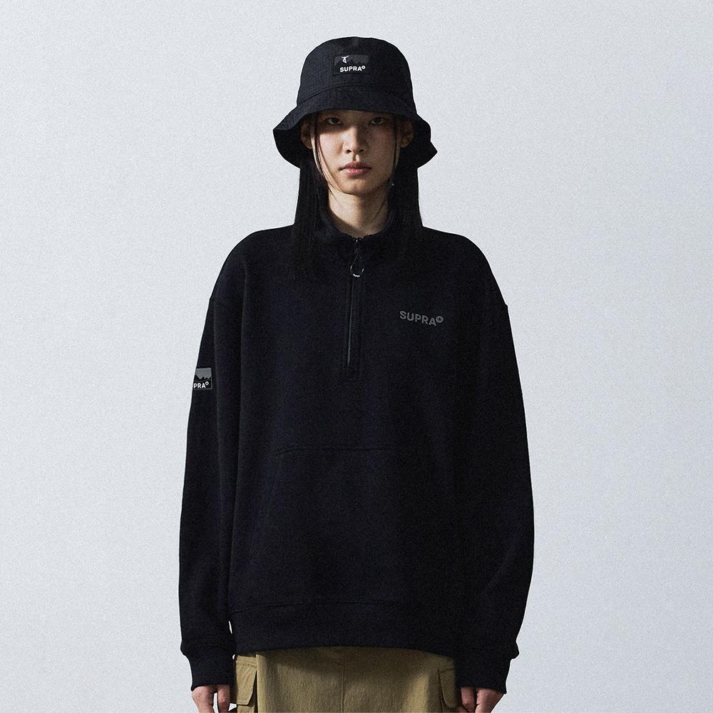 반집업 맨투맨 셋업(BLACK)