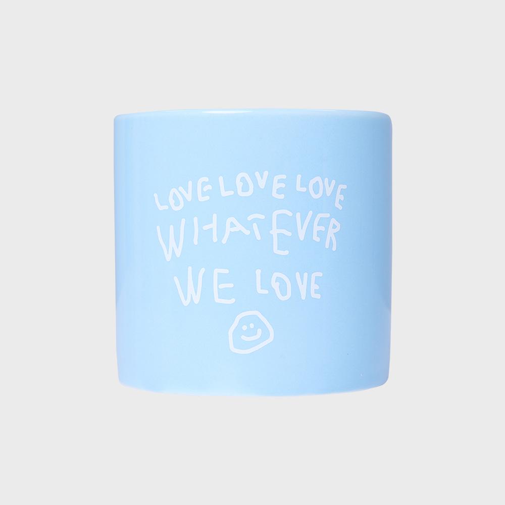 TOOTH BRUSH MUG WE LOVE BLUE